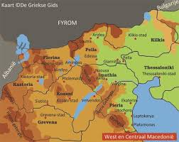 Het beeld kan worden gedownload in hoge resolutie van maximaal 6000x4000. Kaart Noordwest Macedonie Griekenland Eilanden Macedonie Griekenland