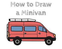 How To Draw A Minivan Step By Step - How To Draw Easy