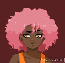Black And Pink Hair Cartoon Contest Entry 1 Nancy By Https Www Deviantart Com Dallyvanters On Deviantart Black Girl Magic Art Characters With Pink Hair Magic Art
