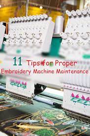 11 Tips For Proper Embroidery Machine Maintenance Machine Embroidery Tajima Embroidery Machine Used Embroidery Machines