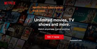 These are all the working methods to get a netflix free trial without a credit card going forward in 2020. Netflix Free Subscription For Lifetime Netflix Free Trial India