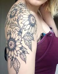 How To Get Rid Of A Bad Tattoo Sunflower Tattoo Shoulder Flower Tattoo Shoulder Tattoos For Women Half Sleeve