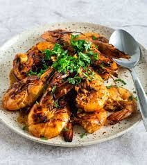 Spicy Honey Lime Prawns Chopbellehfull Recipe Spicy Recipes Prawn Recipes Spicy