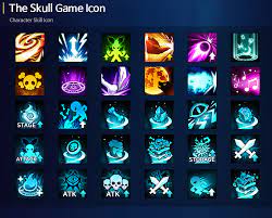 The Skull Skill Icon On Behance Game Icon Icon Skills