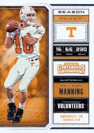Considered to be one of the greatest quarterbacks of all time, he spent 14 seasons with the indianapolis colts and four with the denver broncos.manning is also one of the nfl's most recognizable players, earning the nickname the sheriff due. 2018 Panini Contenders Draft Picks Football Checklist Boxes Info Date