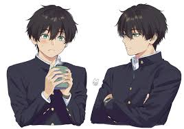 A collection of the top 45 black and white anime wallpapers and backgrounds available for download for free. Anime Guys With Black Hair And Green Eyes Anime Wallpaper Hd