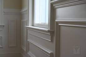 Once you have finished working around the window you will need to give the wainscoting a finished look with some trim pieces. Wainscoting Chair Rail Shadowbox Panel Wainscoting Wainscoting Panels Wainscoting Wainscoting Around Windows