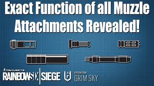 Place the crush washer over the muzzle threads, then thread the muzzle device up against the crush washer, hand tight. What Exactly Do The Muzzle Attachments Do Rainbow Six Siege Youtube