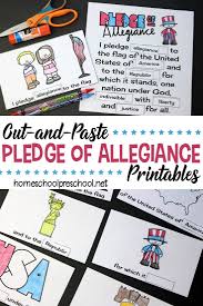 Whether your kids have already memorized the words or are struggling with them, this free and printable 4th of july worksheet will enthuse and encourage them enough to learn the pledge by heart! Free Pledge Of Allegiance Words Cut Paste Printable