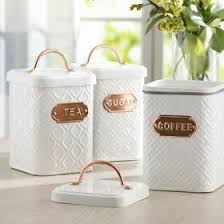 4x4 x 4.5, holds 3 cups, tea canister measures: White Metal Canister Set Vintage Farmhouse Style Decor For Less Rose Gold Kitchen Copper Kitchen Accessories Home Decor Kitchen