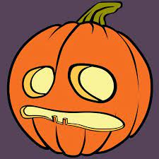 Coloriage Citrouille D Halloween Qui A Peur A Imprimer Dessin Citrouille Citrouille Halloween Dessin Couleur