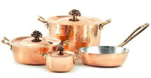 Amoretti Brothers Hammered Copper Cookware 7 Piece Set Bronze Handles By Amoretti Brothers Http Www Amazon Com Copper Cookware Copper Pots Copper Kitchen
