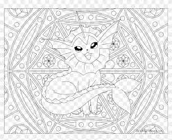 Visit our page for more coloring! Vaporeon Pokemon Colouring Pages For Adult Clipart 700207 Pikpng