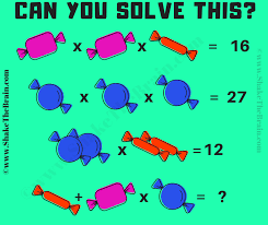 If two bears are 120kg, one bear is 60kg. Math Equation Picture Puzzle For Students With Answer