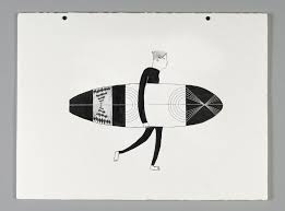 Black And White Art Drawings I M A Ok Monobrow Black And White Painting Surf Art Illustration