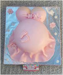 Pregnant Belly Cake In Soft Pink Baby Shower Sweets Belly Cakes Pregnant Belly Cakes