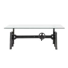 tavolo basso stile industriale in vetro e metallo 135 cm maisons du monde industrial coffee table industrial coffee coffee table
