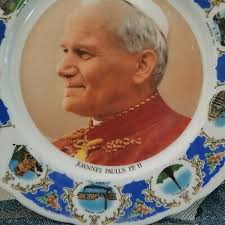 POPE JOHN PAUL Italy Plate Winterling Bavaria 10" Catholic Vintage  Collectible