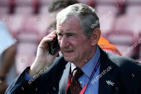 David Pleat On Phone Before Premier Editorial Stock Photo