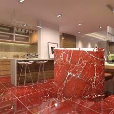 Spotless and beautiful, these red floor tiles are the future. China Shopping Mall Floor Glazed Polished 24x24 Red Ceramic Tile China Flooring Tile Building Materials