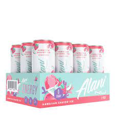 Alani Nu Energy Drink Hawaiian Shaved Ice 12 Pack Gnc