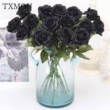 There are also mini faux trees that look great on the porch or in. European High End Moisturizing Silk Black Rose Artificial Flower Single Branch Feel Rose Home Decoration Simulation Fake Flowers Artificial Dried Flowers Aliexpress