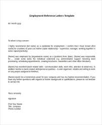 13 Employment Reference Letter Templates Free Sample Example Format Free Premium Templates