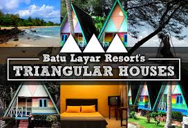Nikmati percutian yang murah dengan menginap di homestay taman du. Batu Layar Resort S Triangular Houses Johor Now