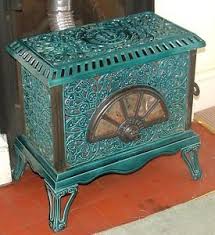 Pretty dangerous in a indoor wood burning appliance. Antique French Blue Green Wood Burning Stove Wood Stove Fireplace Antique Stove Antique Wood Stove