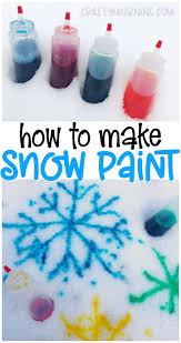 Toddler painting activities fun activities for toddlers creative activities craft activities educational activities summer activities family activities puzzle crafts toddler painting activity using foam brushes in different sizes. Make Some Snow Paint Using 2 Ingredients Snow Paint Recipe For Kids To Make This Winter Wi Winter Crafts For Kids How To Make Snow Winter Activities For Kids