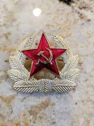 Militaria Russian Soviet Red Army Star Hat Pin Badge Ussr Etsy Soviet Red Army Pin Badges Red Army