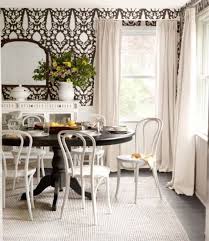 Dining room wallpapers available direct & online from the uk, great dining room wallpaper ideas at best buy prices. 17 Impressive Dining Room Makeovers Beautiful Dining Rooms Black And White Dining Room Dining Room Makeover