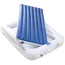 Kids feel secure and cozy, and right at home, thanks to the portable air. Emma Ollie Inflatable Toddler Bed With Bed Rails Portable Travel Blow Up Air Mattress With Safety Bumpers Perfect For Home Travel Camping Grandparents Includes Electric Pump Buy Online In