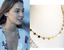 Outer Banks Inspired Choker Necklace, Sarah Obx Star Jewelry Initial,  Dainty Layered, Gold or Silver, Bohemian Jewelry, Obx Inspired