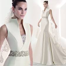 Franc Sarabia 2010 Wedding Gown Collection Structured Wedding Dresses High Collar Wedding Dress Wedding Dresses
