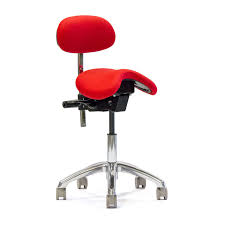 English Saddle Style Chair With Lumbar Back Office Chair