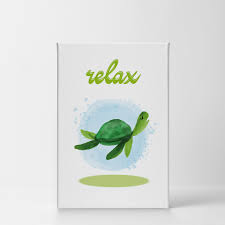 Relax Typography Quote Bathroom Wall Decor Turtle Bathroom Wall Art Smile Art Design