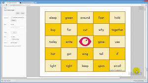 Bingo Card Generator Excel Template Creating Sight Words Bingo Cards Bingo Card Template Snap Words Bingo Card Creator