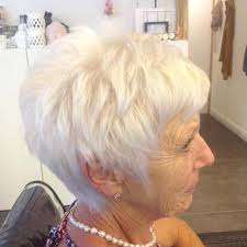 The sleek and straight style in bluish white hues with a darker tone of color near the roots is simply amazing! The Best Hairstyles And Haircuts For Women Over 70