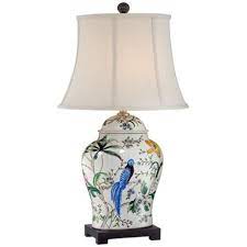 Circe Floral Bird Motif Porcelain Table Lamp 5d376 Lamps Plus Traditional Table Lamps Lamp Table Lamp