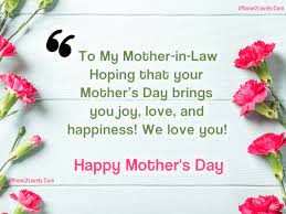 My husband is strong, deft, reliable, like a swiss bank, galantine, like prince harry. Happy Mothers Day Messages From Son In Law Quotes Square