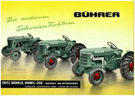 Bührer traktorenfabrik, hinwil (hinwil, switzerland). Prospekte Traktorenfabrik Fritz Buhrer Hinwil Lanz Bulldog
