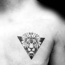 Top 57 Geometric Lion Tattoo Ideas 2021 Inspiration Guide Geometric Lion Tattoo Mens Lion Tattoo Geometric Lion