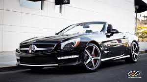 Mercedes Benz Sl63 Amg With Custom Wheels Cec Los Angeles Ca Us 235985 Custom Mercedes Benz Benz Custom Wheels