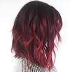 Short Dark Hair With Red Highlights