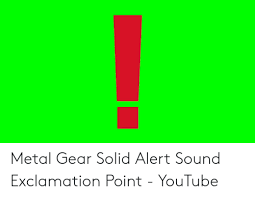 Metal gear solid exclamation png (104+ images in collection) page 2, free portable network graphics (png) archive. Metal Gear Solid Alert Sound Exclamation Point Youtube Youtube Com Meme On Me Me