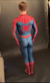 Cute Spiderman Posingin Bondage - BoyFriendTV.com