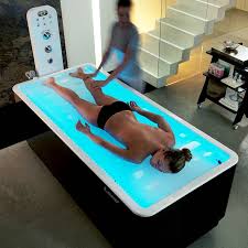 Massage Table Aemotio Basic Height Adjustable Water Bed Heated Water Mattress Color Therapy Steam Bath With Aromatherapy Water Enhanced Vibromassage Spa