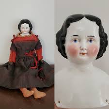 Buy Antique China Head Doll 20 Tall With Visible Part Antique German Dolls  Collectible Dolls Online in India