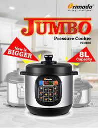 Menggunakan pressure cooker tidaklah susah kerana sedikit sebanyak seperti memasak menggunakan periuk konvensional. Primada Malaysia Primada Jumbo Pressure Cooker Pc8030